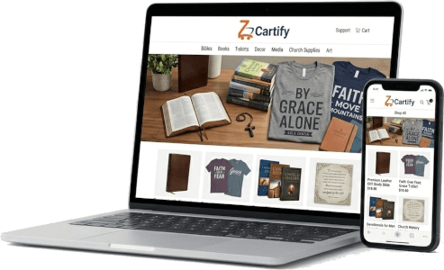 zCartify Church Suite Hub Layout Preview